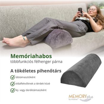 Memóriahabos többfunkciós félhenger párna 