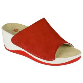 Berkemann Saphira rot nubuk papucs