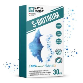   Natur Tanya S-Biotikum - Szabadalommal védett baktérium törzs (Lactis B420 Howaru) 10 milliárd élőflóra adagonként , szerves krómmal 