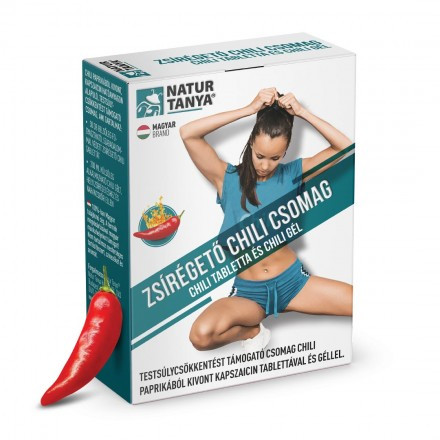 Natur Tanya® Zsírégető Chili csomag - testsúlycsökkentést támogató csomag chili paprikából kivont kapszaicin tablettával és géllel