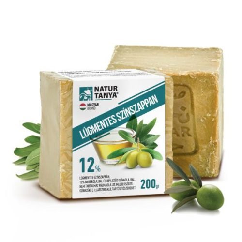 Natur Tanya® Lúgmentes Színszappan - 12% Babérfaolaj és 88% Olívaolaj, 2000 éves receptúra, 0,001 % lúg