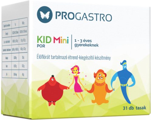 PROGASTRO Kid Mini (1-3év) élőflórás gyermek étrend kiegészítő -  31db