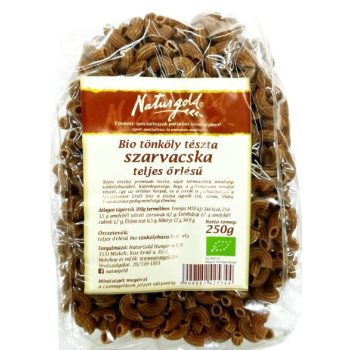 Bio tönköly szarvacska tészta teljes őrlésű 250g