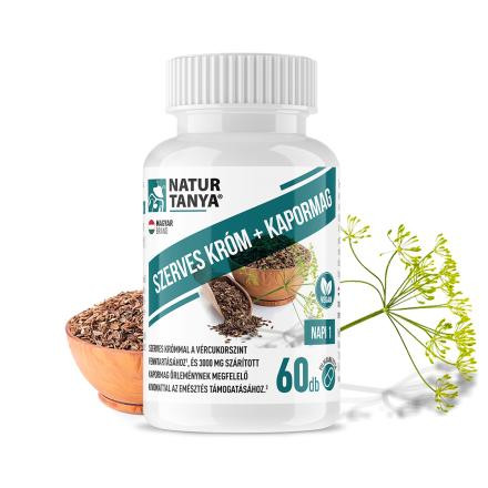 Natur Tanya Szerves Króm + Kapormag tabletta