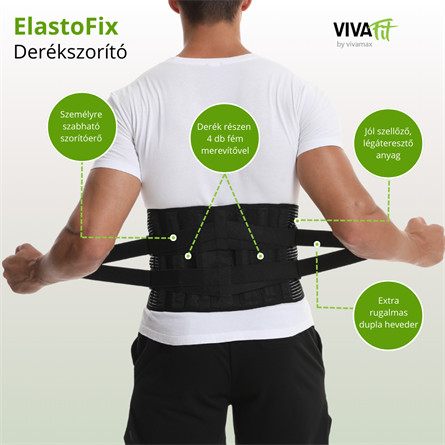 ElastoFix derékszorító merevítéssel és elasztikus pántrendszerrel 