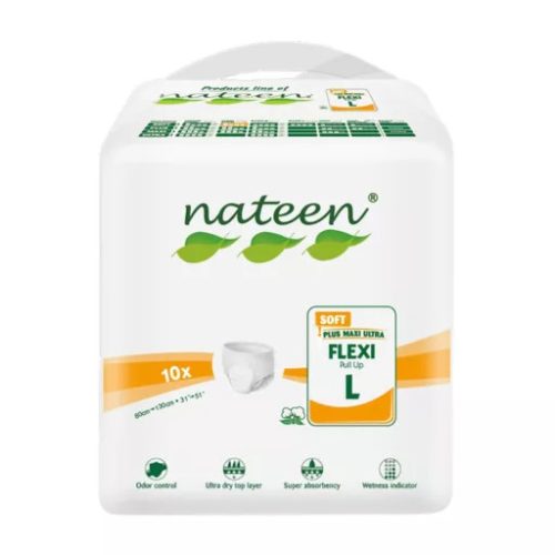 Nateen Flexi Soft L  inkontinencia pelenkanadrág 1800 ml 10db