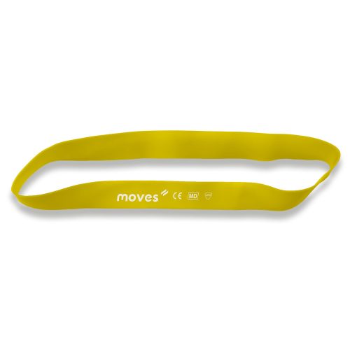 Moves Loop erősítő gumiszalag hurok | sárga | 2.4-6.7kg | 30 x 2,5 cm
