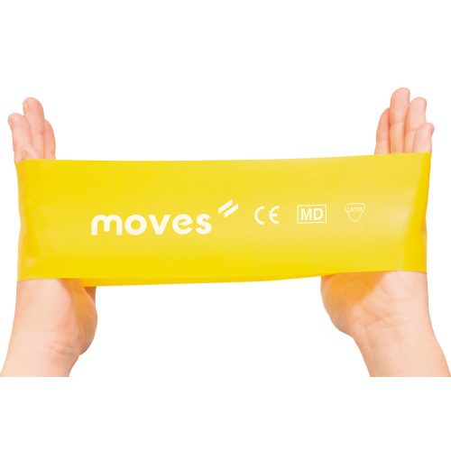 Moves Wide Loop széles erősítő gumiszalag hurok | sárga | 2.4-6.7kg | 30 x 7,5 cm 