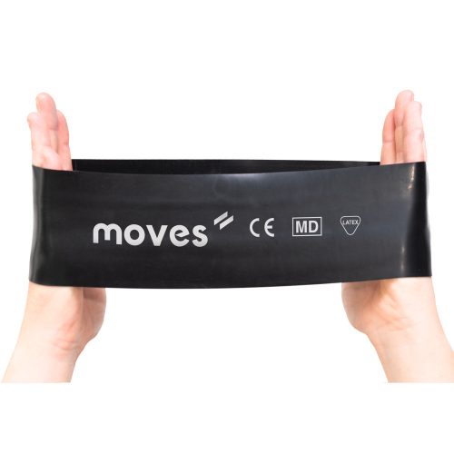 Moves Wide Loop széles erősítő gumiszalag hurok | fekete |  6.0-16.7kg | 30 x 7,5 cm 