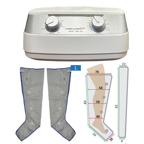 Power Q-1000 Plus láb nyiroködéma kezelő készlet L méret