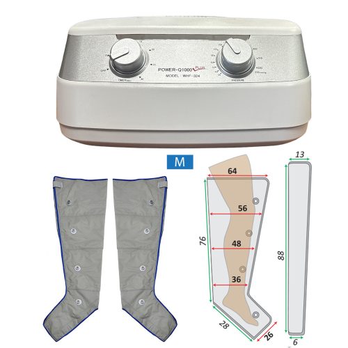 Power Q-1000 Plus láb nyiroködéma kezelő készlet M méret