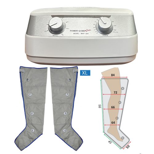 Power Q-1000 Plus láb nyiroködéma kezelő készlet XL méret